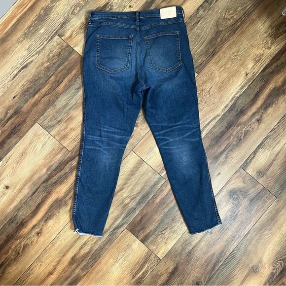 Everlane the vintage skinny button fly ankle distressed jeans size 31 - Picture 2 of 9